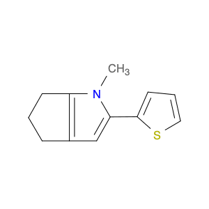 Cyclopenta[b]pyrrole, 1,4,5,6-tetrahydro-1-methyl-2-(2-thienyl)-