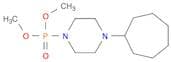 Phosphonic acid, (4-cycloheptyl-1-piperazinyl)-, dimethyl ester