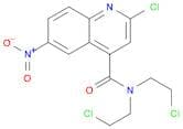4-Quinolinecarboxamide, 2-chloro-N,N-bis(2-chloroethyl)-6-nitro-