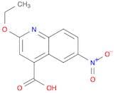 4-Quinolinecarboxylic acid, 2-ethoxy-6-nitro-