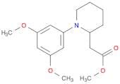 2-Piperidineacetic acid, 1-(3,5-dimethoxyphenyl)-, methyl ester