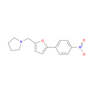 Pyrrolidine, 1-[[5-(4-nitrophenyl)-2-furanyl]methyl]-
