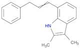 1H-Indole, 2,3-dimethyl-7-(3-phenyl-1-propenyl)-