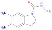 1H-Indole-1-carboxamide, 5,6-diamino-2,3-dihydro-N-methyl-
