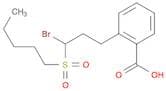 Benzoic acid, 2-[3-bromo-3-(pentylsulfonyl)propyl]-