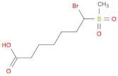 Heptanoic acid, 7-bromo-7-(methylsulfonyl)-