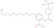 Benzoic acid, 4-(1,1-dimethylethyl)-, 2-acetyl-4-dodecylphenyl ester