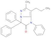 1H-Imidazo[1,2-b]pyrazol-2(3H)-one, 6-methyl-1,3,3-triphenyl-7-propyl-