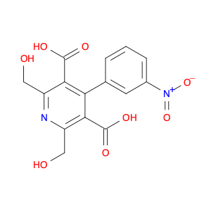 3,5-Pyridinedicarboxylic acid, 2,6-bis(hydroxymethyl)-4-(3-nitrophenyl)-