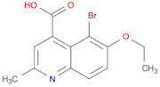 4-Quinolinecarboxylic acid, 5-bromo-6-ethoxy-2-methyl-