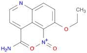4-Quinolinecarboxamide, 6-ethoxy-5-nitro-