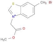 Benzothiazolium, 3-(2-methoxy-2-oxoethyl)-6-methyl-, bromide
