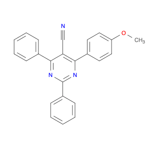 4-(4-Methoxyphenyl)-2,6-diphenylpyrimidine-5-carbonitrile