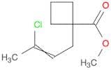 Cyclobutanecarboxylic acid, 1-(3-chloro-2-butenyl)-, methyl ester