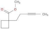 Cyclobutanecarboxylic acid, 1-(3-pentynyl)-, methyl ester