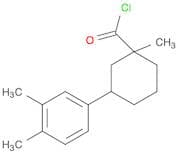 Cyclohexanecarbonyl chloride, 3-(3,4-dimethylphenyl)-1-methyl-