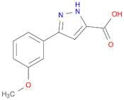 3-(3-Methoxyphenyl)-1H-pyrazole-5-carboxylic acid