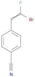 Benzonitrile, 4-(2-bromo-2-fluoroethenyl)-