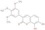 2H-1-Benzopyran-2-one, 7,8-dihydroxy-3-(3,4,5-trimethoxyphenyl)-