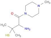 Piperazine, 1-(2-amino-3-mercapto-3-methyl-1-oxobutyl)-4-methyl-