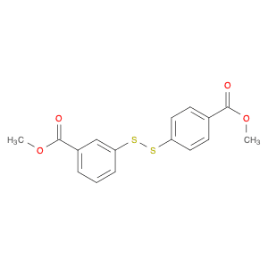 Benzoic acid, 3-[[4-(methoxycarbonyl)phenyl]dithio]-, methyl ester