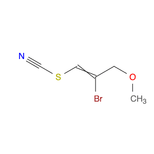 Thiocyanic acid, 2-bromo-3-methoxy-1-propenyl ester