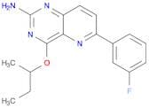 Pyrido[3,2-d]pyrimidin-2-amine, 6-(3-fluorophenyl)-4-(1-methylpropoxy)-