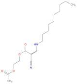2-Propenoic acid, 2-cyano-3-(decylamino)-, 2-(acetyloxy)ethyl ester