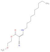 2-Propenoic acid, 2-cyano-3-(decylamino)-, 2-methoxyethyl ester