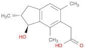 1H-Indene-5-acetic acid, 2,3-dihydro-3-hydroxy-2,4,6-trimethyl-, trans-