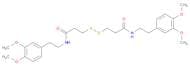 Propanamide, 3,3'-dithiobis[N-[2-(3,4-dimethoxyphenyl)ethyl]-