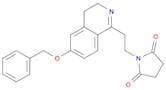 1-{2-[6-(benzyloxy)-3,4-dihydroisoquinolin-1-yl]ethyl}pyrrolidine-2,5-dione