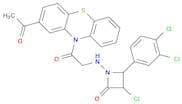 2-Azetidinone,1-[[2-(2-acetyl-10H-phenothiazin-10-yl)-2-oxoethyl]amino]-3-chloro-4-(3,4-dichloroph…