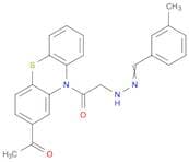 2-ACETYL-10-((((3-METHYLPHENYL)METHYLENE)HYDRAZINYL)ACETYL)-10H-PHENOTHIAZINE