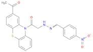2-ACETYL-10-((((4-NITROPHENYL)METHYLENE)HYDRAZINYL)ACETYL)-10H-PHENOTHIAZINE