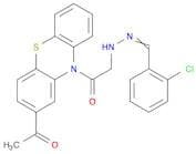 2-ACETYL-10-((((2-CHLOROPHENYL)METHYLENE)HYDRAZINYL)ACETYL)-10H-PHENOTHIAZINE