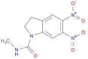 1H-Indole-1-carboxamide, 2,3-dihydro-N-methyl-5,6-dinitro-