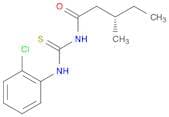 Pentanamide, N-[[(2-chlorophenyl)amino]thioxomethyl]-3-methyl-, (S)-