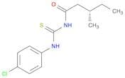 Pentanamide, N-[[(4-chlorophenyl)amino]thioxomethyl]-3-methyl-, (S)-