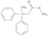 Acetic acid,2-(methyldiphenylsilyl)-, methyl ester