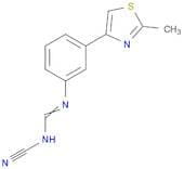 Methanimidamide, N-cyano-N'-[3-(2-methyl-4-thiazolyl)phenyl]-