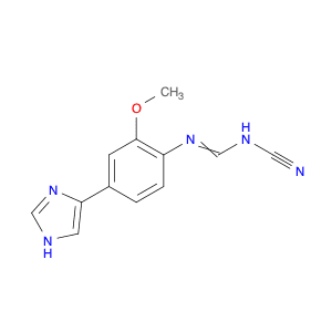Methanimidamide, N-cyano-N'-[4-(1H-imidazol-4-yl)-2-methoxyphenyl]-