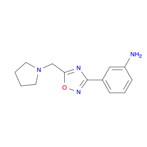 Benzenamine, 3-[5-(1-pyrrolidinylmethyl)-1,2,4-oxadiazol-3-yl]-
