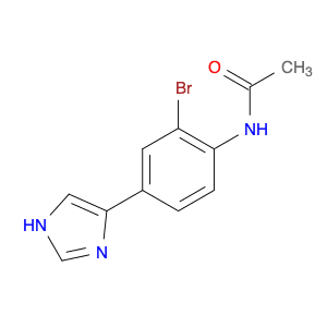 Acetamide, N-[2-bromo-4-(1H-imidazol-4-yl)phenyl]-