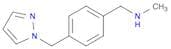 methyl({4-[(1H-pyrazol-1-yl)methyl]phenyl}methyl)amine