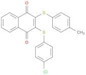 1,4-Naphthalenedione, 2-[(4-chlorophenyl)thio]-3-[(4-methylphenyl)thio]-