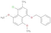 Naphthalene, 1-chloro-5,8-dimethoxy-2-methyl-4-(phenylmethoxy)-