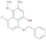 1-Naphthalenol, 5-chloro-4-methoxy-3-methyl-8-(phenylmethoxy)-