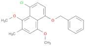 Naphthalene, 8-chloro-1,4-dimethoxy-2-methyl-5-(phenylmethoxy)-