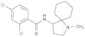 Benzamide, 2,4-dichloro-N-(1-methyl-1-azaspiro[4.5]dec-4-yl)-